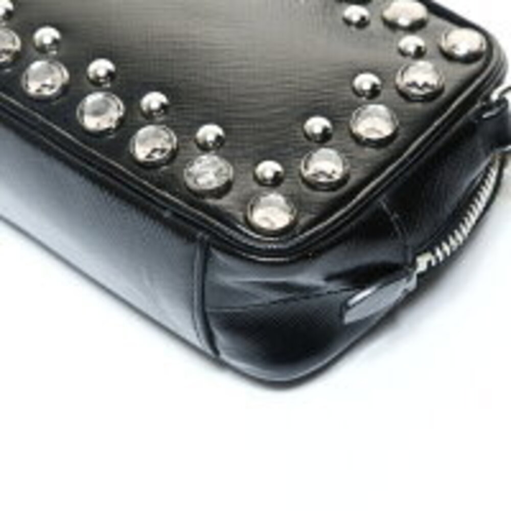 Prada Studded Camera Bag Shoulder Black - Picture 6 of 13